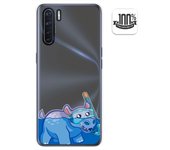 Tumundosmartphone Funda Gel Transparente para Oppo A91 diseño Hipo Dibujos