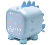 Reloj despertador para niños con dinosaurio, reloj despertador digital para dormitorio de niños,luz nocturna con USB