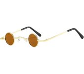 Gafas de sol retro de hip-hop, montura pequeña, redondas, para celebridades de Internet, para tiro callejero, mini gafas de sol modernas para hombres y mujeres, divertidas.