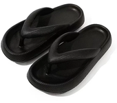 2024 New Summer Fashion Men Slippers Beach Flip-Flops Thick Platform Sandals Male Casual Shoes Bath Non-Slip Man Flip Flops