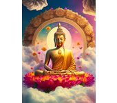 Lotus Meditation Buddha Statue Sculpture Art Poster Aesthetics Zen Religion Canvas Painting Edition Living Room Wall Home Decor