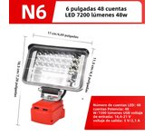 LED work light for milwaukee m18 18v batteryLED wide beam flood light with two USB charging port LED light for emergency