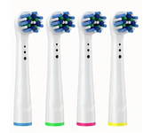4pcs EB50 Cross Action Replacement Brush Heads For Oral B D12 D16 D100 3757 3709 pro3 pro1max electric toothbrush