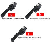 Universal Detachable Metal Zipper Slider Puller Detachable Instant Repair Kit DIY Replacement Lever Locks for Clothing Luggage