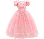 Girl Pink Aurora Cosplay Princess Dress Up Kids Christmas Halloween Tulle Fancy Rapunzel Costume for Children Girls Birthday