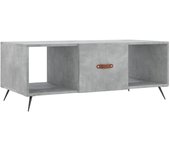 vidaXL Mesa de centro madera contrachapada 102x50x40 cm Blanco, Negro, Blanco brillante Mesita de Salón o Comedor o Auxiliar Mesa de Café Meuble Salón