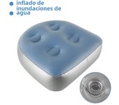 Inflatable Spa Booster Seat Mat Hot Tub SPA Jacuzzi Chair Bathtub  Pad Pool Injection Water/Air Cushion Pillow for Bathroom/Car