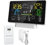 WiFi Color Screen Smart Weather Station Temperature and Humidity Meter Weather Clock With Four Days Weather Forecast