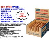 Opinel expositor 30 navajas inox 0442 170x235x335 001159