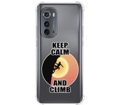 Funda Silicona Antigolpes para Motorola Moto Edge 30 5G diseño Mujer Escalada Dibujos