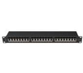 PATCH PANEL 24 PORT 1U 19" CAT.6A FTP BLACK LANBERG