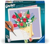 RAVENSBURGER PINTAR POR NUMEROS CREART ADULTOS SERIE SQUARE TULIPANES CREART 22x22x4 Cms.