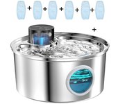 3.2L Recharge 5V USB Cat Water Fountain Automatic Sensor Stainless Steel Cat Dog Water Fountain Multiple Pet Drinking Bowls