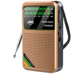 Radio de bolsillo de emergencia Radio FM AM SW Mejor recepción Radio con pilas Soporte de altavoz incorporado Búsqueda automática Tipo-C Recargable con pantalla HD