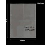 A4 Kpop Photocard Binder Sheets Multiple Pockets Sleeve PP Acid Free 4x6 Photo Album Refill Pages Card Stamp Die Jewelry Storage