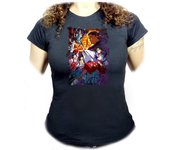 MERCHANDMANIA CAMISETA NEGRA MUJER Nige Jouzu no Wakagimi personajes oferta tshirt