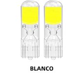 2X T10 W5W 194 T15 W16W  LED Bulbs Reading Lights COB Auto Brake Lamp Glass Sapphire Drive-free Dome Light Amber 12V White 6000K