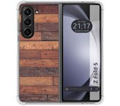 Funda Silicona para Samsung Galaxy Z Fold 5 5G diseño Madera 03 Dibujos