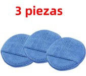 1/2/3pcs 5-inch Round Car Care Microfiber Pocket Sponge Auto Wax Applicator Pad Car Detailing Hand Polishing Pad Car Polish