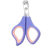 Cortaúñas para mascotas con orificio circular de 2mm, ideal para evitar Cortes excesivo, ideal para el cuidado de uñas de Gatos (Morado)