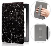 Funda protectora para Kindle Paperwhite 12.ª generación, cubierta protectora de cuero PU pintada a mano 2022 con reposamanos.