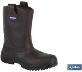 Cofan Bota de Piel de Seguridad S3 Forrada Modelo Megan Color Marron