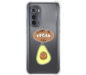 Funda Silicona Antigolpes para Motorola Moto Edge 30 5G diseño Vegan Life Dibujos