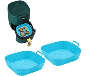 Silicone Air Fryer Barbecue Pot Tray Pad BBQ Oven Baking Mold Pot Airfryer Reusable Square Non Stick Air Fryer Pan Kitchen Tools