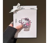 Cute Sanrio Hello Kitty For Magsafe Magnetic Leopard Print Phone Griptok Stand For iPhone Foldable Wireless Charging Case Holder