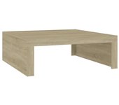 vidaXL Mesa de centro madera contrachapada 100x100x35 cm Blanco, Negro, Roble Sonoma Mesita de Salón o Comedor o Auxiliar Mesa de Café Meuble Salón