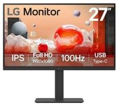 Monitor Profesional LG 27BA750-B 27"/ Full HD/ Multimedia/ Regulable en altura/ Negro