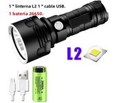 Most Powerful LED Flashlight XM-L2 XHP70 Outdoor LightingTactical Torch USB Rechargeable  Waterproof Lamp Ultra Bright Lantern