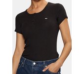 TOMMY HILFIGER DW0DW19502 Camisetas Manga corta Mujer Negro