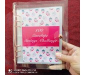 100 Envelopes Money Saving Challenge Binder A5 Savings Challenges Book with Envelopes 100 Pocket Pre-Numbered Save $5050