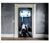 Guirca Puerta Scary Tv Decorativa de 80X180 cm