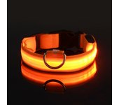 Collar para perros iluminado, collar con luz para perros recargable, collar para perros LED impermeable y 7 colores , Collar LED con iluminación ajustable para perros pequeños y medianos, azul