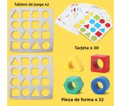 Geometric Puzzles Shape Color Matching Board Preschool Educational Montessori Toys Kids Brain Teaser Puzzle Logic Game with Card
