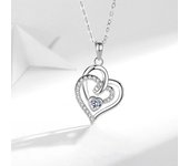 Collares de Mujer, Joyas de Mujer, Joyas de Mujer, Regalos de cumpleaños para Novia, novia, plata, collar