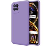 Funda Silicona Líquida Ultra Suave para Realme 8i color Morada