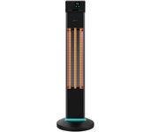 CECOTEC 08264 Calefactor Exterior Torre 2000W: Calor Inmediato y Seguro con Mando a Distancia
