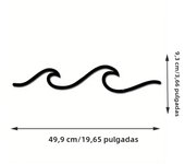 1pc Metal Wall Art Minimalist - Facial Line Wall Decor, Abstract Black Iron Sculpture for Modern Home Hanging Decor