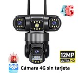3 Lens Video Surveillance Camera Wifi Network CCTV Camera 4G SIM Card Wireless 360 Monitor Outdoor Waterproof Security Cameras