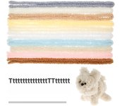 10Pcs Chenille Stems Pipe Cleaners Plush Iron Wire Twist Stick DIY Handcraft Coral Velvet Plush Pipe Cleaner DIY Doll Toy