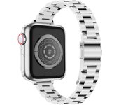 Correa de Acero para Apple Watch 49mm 46mm 45mm 44mm 42mm 41mm 40mm 38mm iWatch Series 10 9 8 7 6 5 4 3 2 1 SE Ultra 2 Pulsera Metal Slim para Reloj Apple