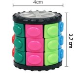 3D Cylinder Rotate Slide Logic Restless Hand Game Puzzle Fidge Toy Magic Cube Stem Educational Toy for Kid Stress Release