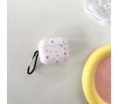 Purple tulip Suitable For AirPods 3 2 1 Pro2 Pro Film Soft Case Headphone Cover Protective Cover
