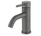 VALAZ Jabalón Grifo de lavabo redondo monomando fabricado en latón de color gun metal