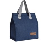 Termica Porta Alimentos, Bolsa del Almuerzo, Reutilizables Lunch Bag, Bolsa Térmica para Trabajo, Escuela, Viajes, Salidas (Azul)