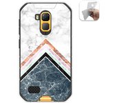 Tumundosmartphone Funda Gel Tpu para Ulefone Armor X7 / X7 Pro diseño Mármol 05 Dibujos