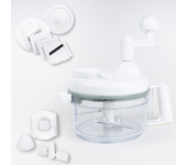 STARLYF Picadora de Alimentos Multiuso Rotochef, Todo en 1, Completa y versátil, Picador de Verduras, frutas, Mezclador, Exprimidor de zumo, Rallador de queso